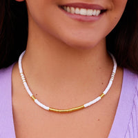 Gold & White Pisa Choker Gallery Thumbnail