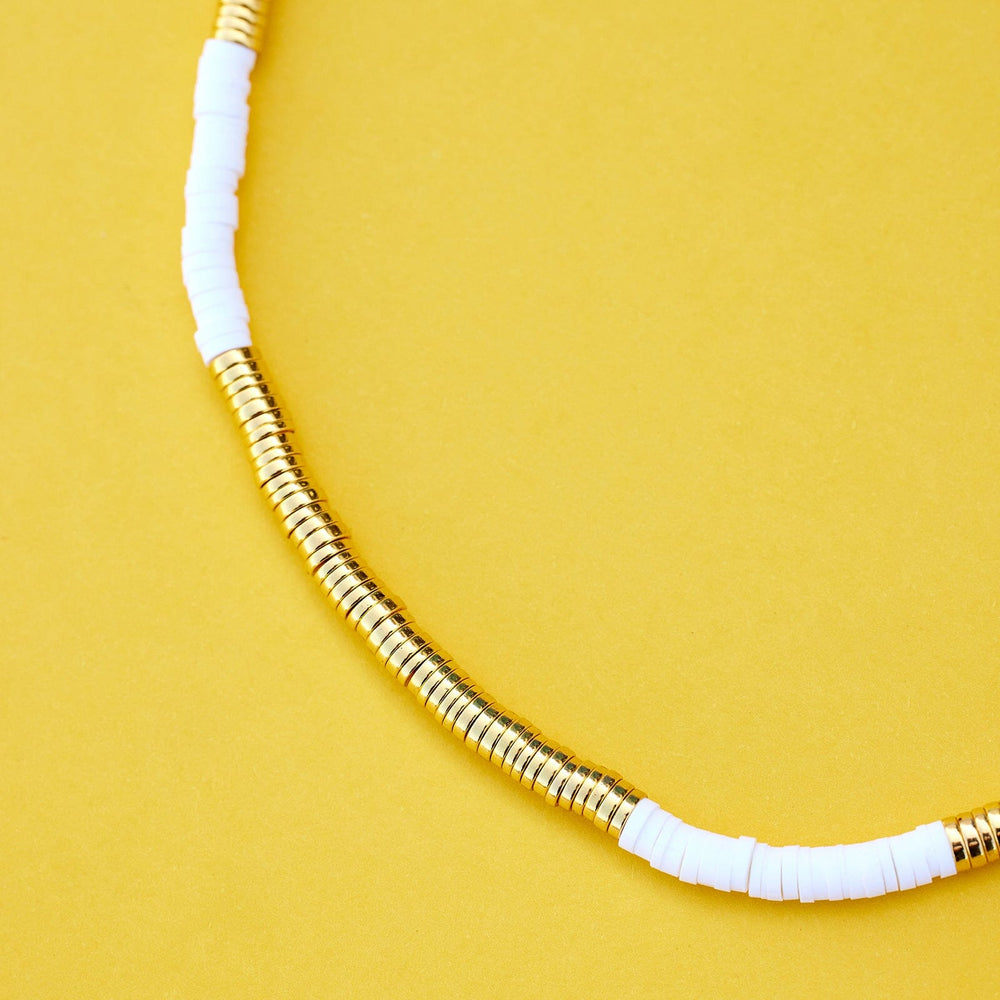 Gold & White Pisa Choker 4