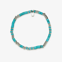 Turquoise Bead Stretch Anklet Gallery Thumbnail