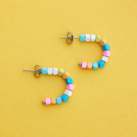 Bahama Bead Hoop Earrings Gallery Thumbnail