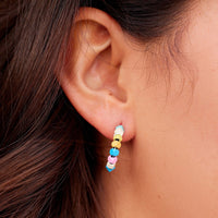 Bahama Bead Hoop Earrings Gallery Thumbnail