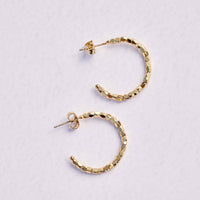 Diamond Cut Hoop Earrings Gallery Thumbnail