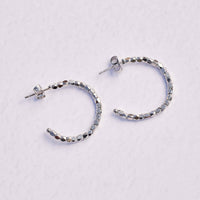 Diamond Cut Hoop Earrings Gallery Thumbnail