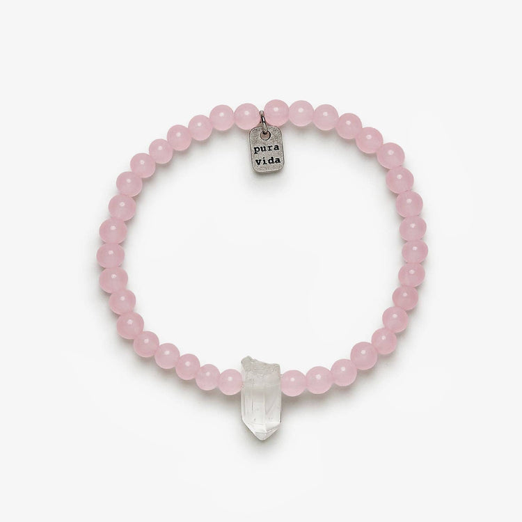 Rose Quartz Intention Stretch Bracelet