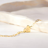 Engravable Heart Paperclip Chain Bracelet Gallery Thumbnail