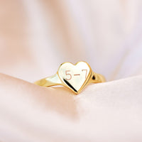 Engravable One Heart Ring Gallery Thumbnail