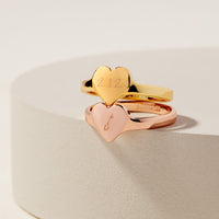 Engravable One Heart Ring Gallery Thumbnail