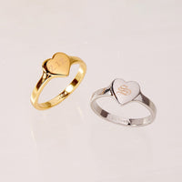 Engravable One Heart Ring Gallery Thumbnail