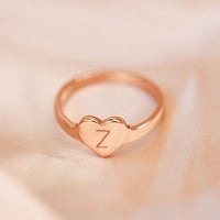 Engravable One Heart Ring Gallery Thumbnail