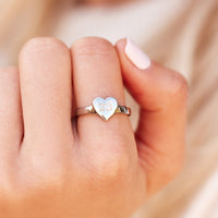 Engravable One Heart Ring Gallery Thumbnail