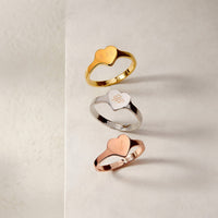 Engravable One Heart Ring Gallery Thumbnail