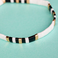 Tile Bead Stretch Bracelet Gallery Thumbnail