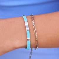 Tile Bead Stretch Bracelet Set Gallery Thumbnail