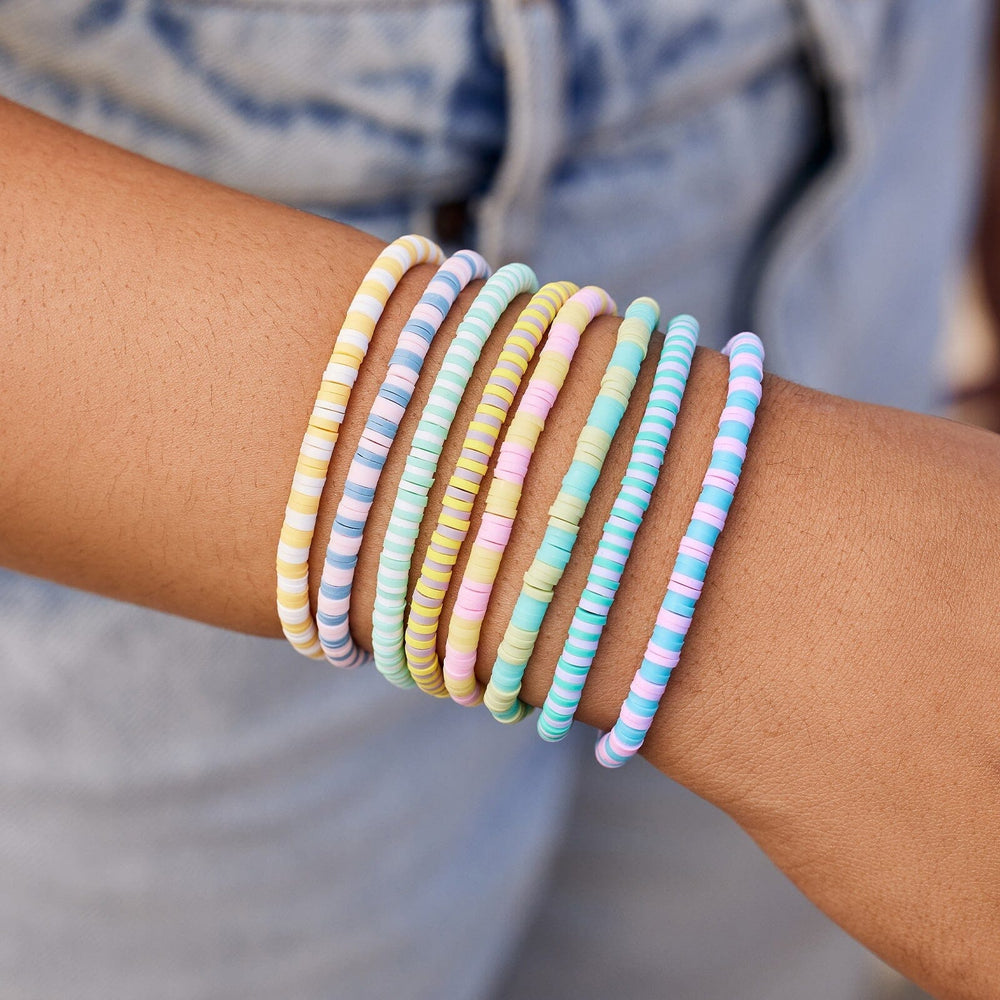 Vacation Vibes Bright Stretch Bracelet Set of 8 3