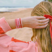 Vacation Vibes Pink Moment Stretch Bracelet Set of 8 Gallery Thumbnail