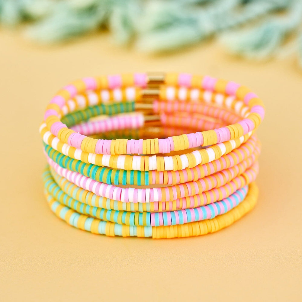 Sunset Beach Stretch Bracelet Set of 8 8