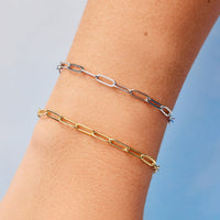 Harper Paperclip Chain Bracelet Gallery Thumbnail