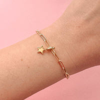 Harper Paperclip Chain Bracelet Gallery Thumbnail