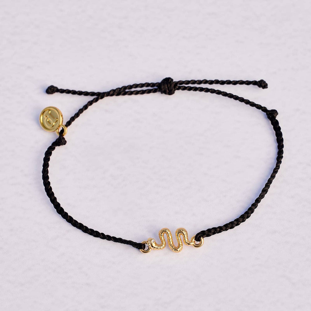 Snake Gold Charm Bracelet 2