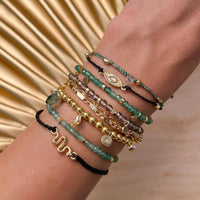 Snake Gold Charm Bracelet Gallery Thumbnail