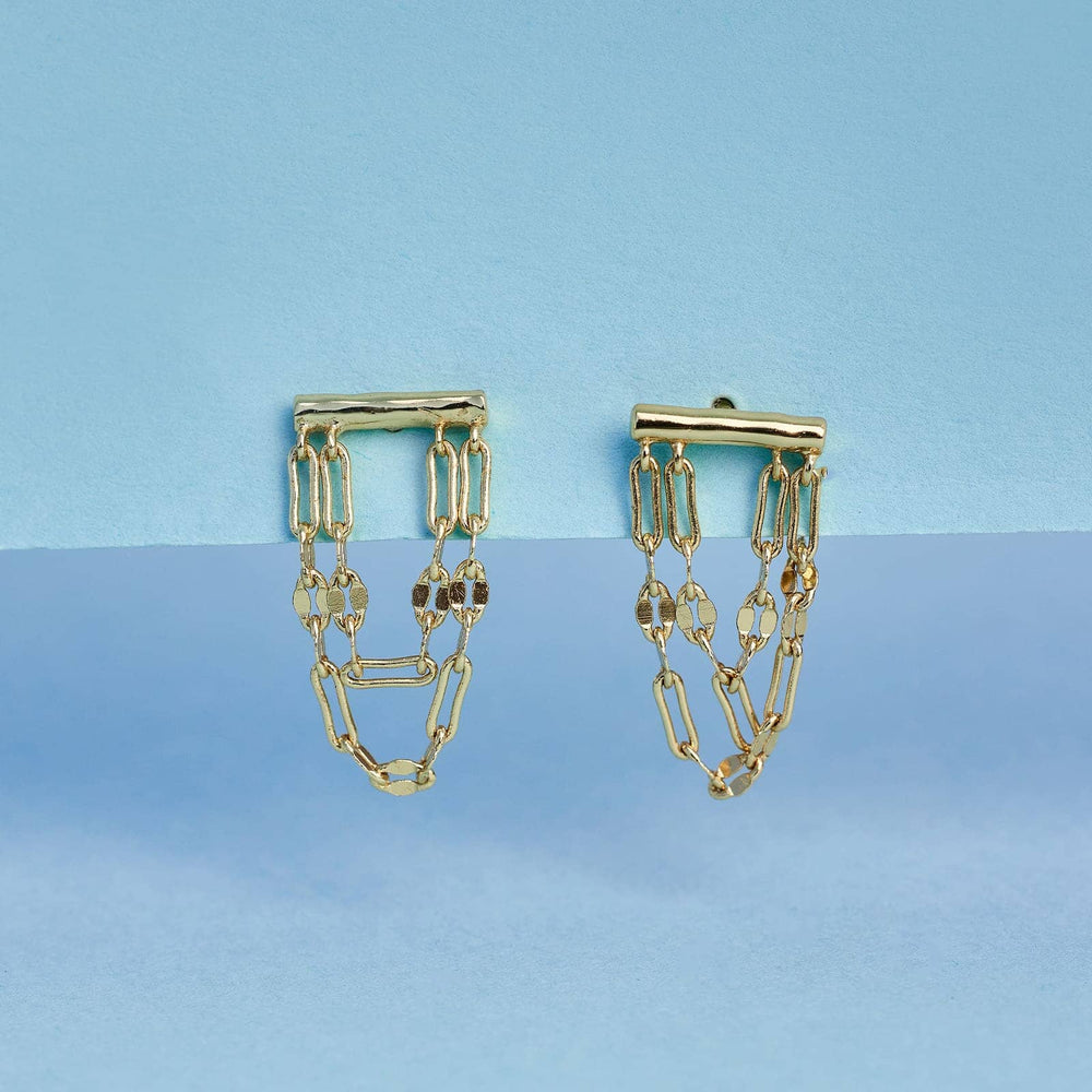 Draped Bar Earrings 2