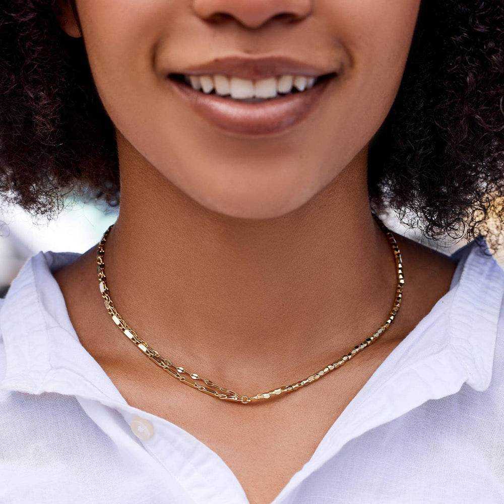 Metal Bead & Chain Choker 2