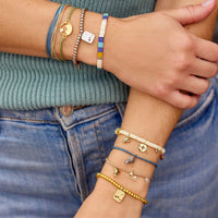 Outdoorsy Gals Metal Bead Stretch Bracelet Gallery Thumbnail