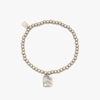 Outdoorsy Gals Metal Bead Stretch Bracelet