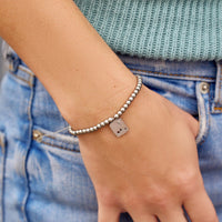 Outdoorsy Gals Metal Bead Stretch Bracelet Gallery Thumbnail