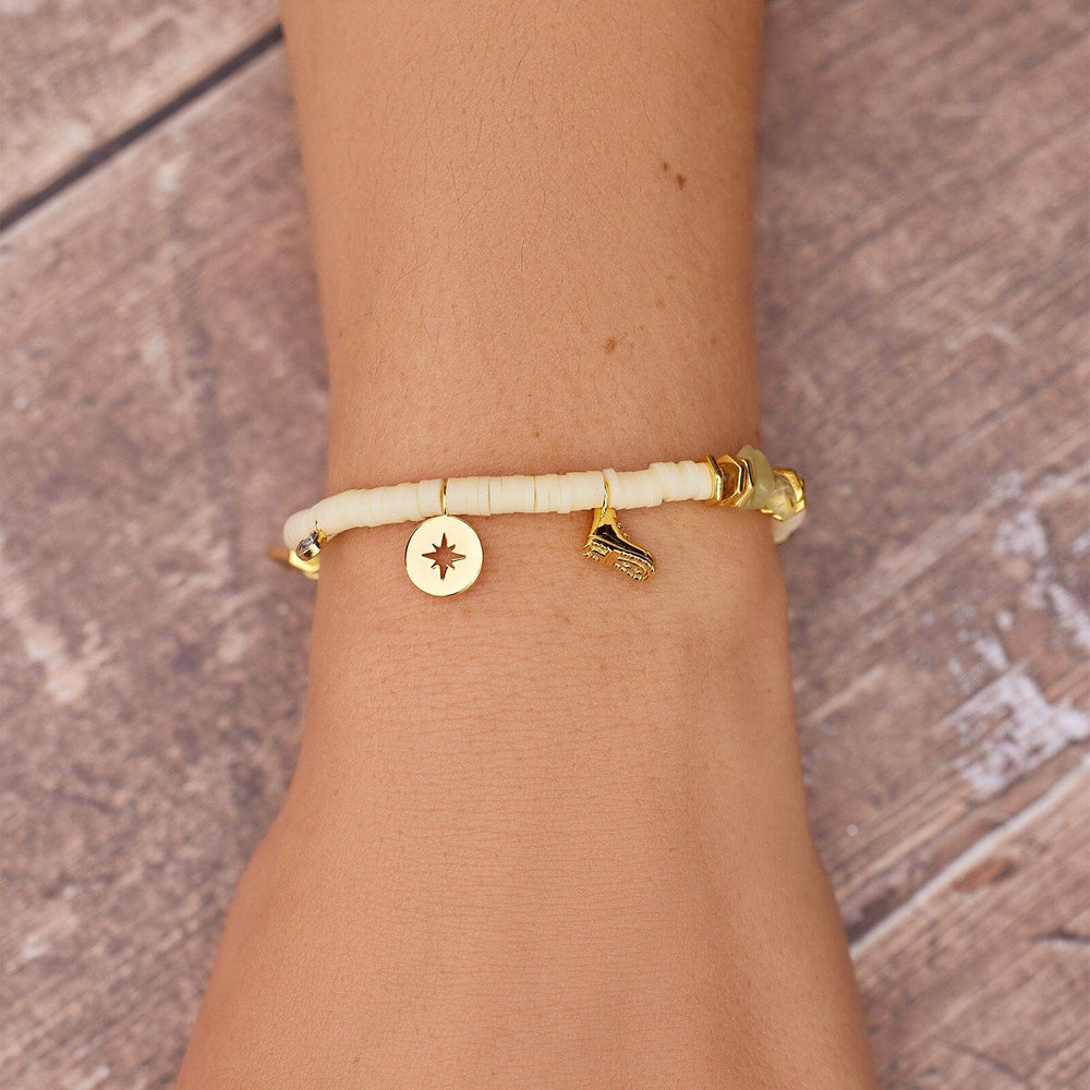 Outdoorsy Gals Vinyl Disc Stretch Bracelet 5