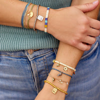 Outdoorsy Gals Vinyl Disc Stretch Bracelet Gallery Thumbnail