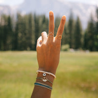 Outdoorsy Gals Vinyl Disc Stretch Bracelet Gallery Thumbnail