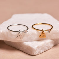 Demi-Fine Engravable Heart Ring Gallery Thumbnail