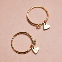 Demi-Fine Engravable Heart Ring Gallery Thumbnail