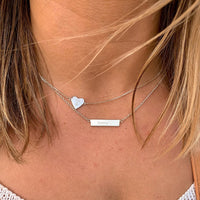 Demi-Fine Engravable Bar Necklace Gallery Thumbnail