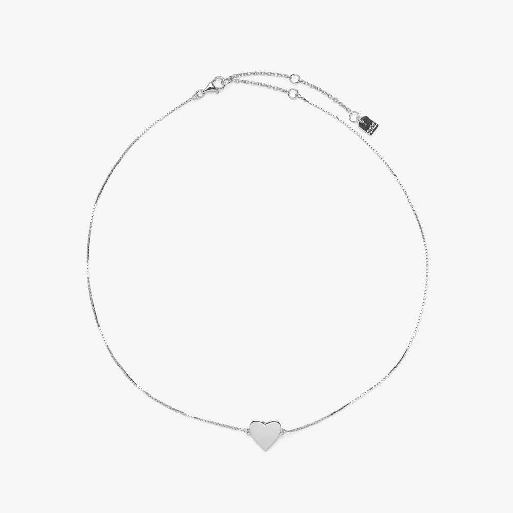 Demi-Fine Engravable Heart Choker 7