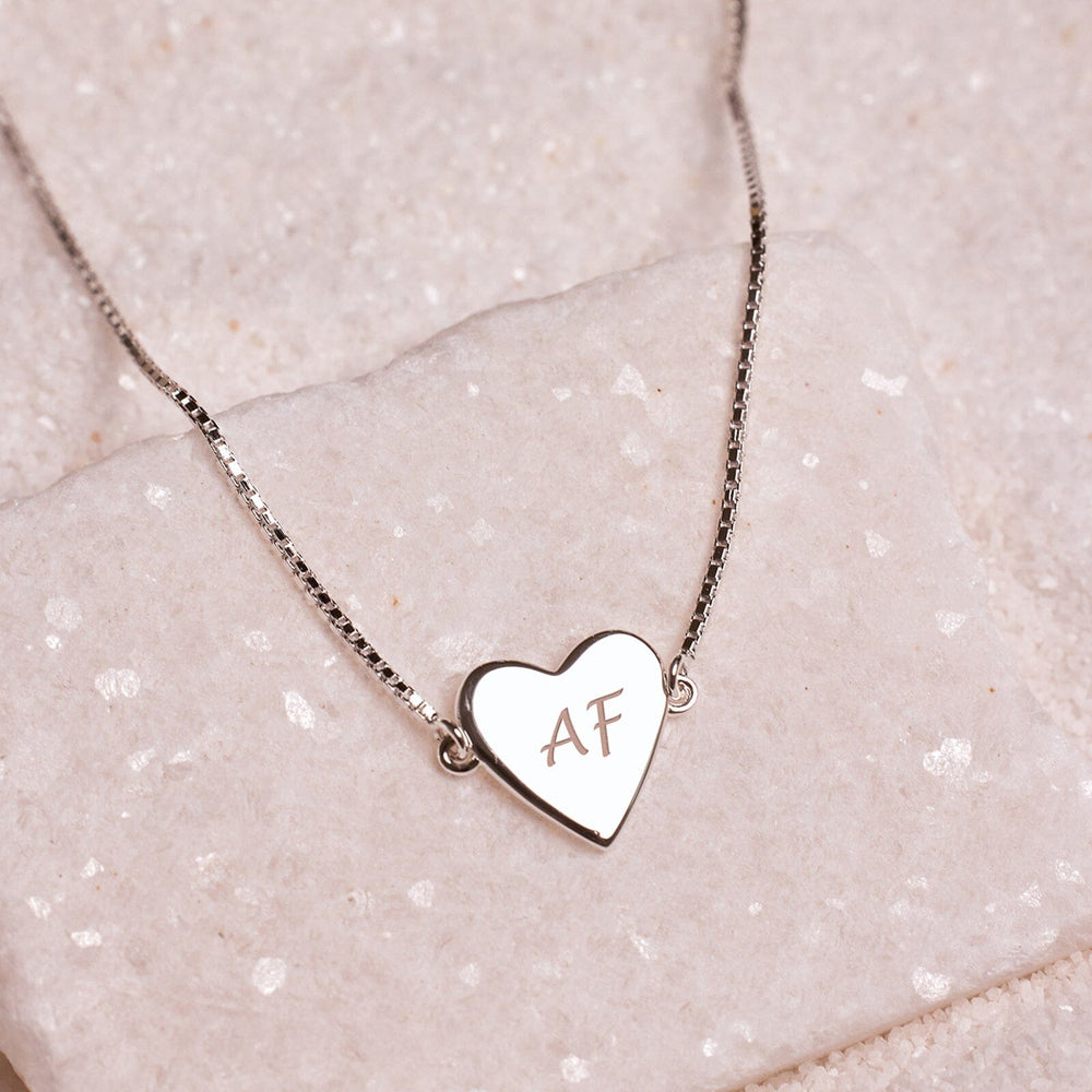 Demi-Fine Engravable Heart Choker 11