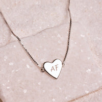 Demi-Fine Engravable Heart Choker Gallery Thumbnail