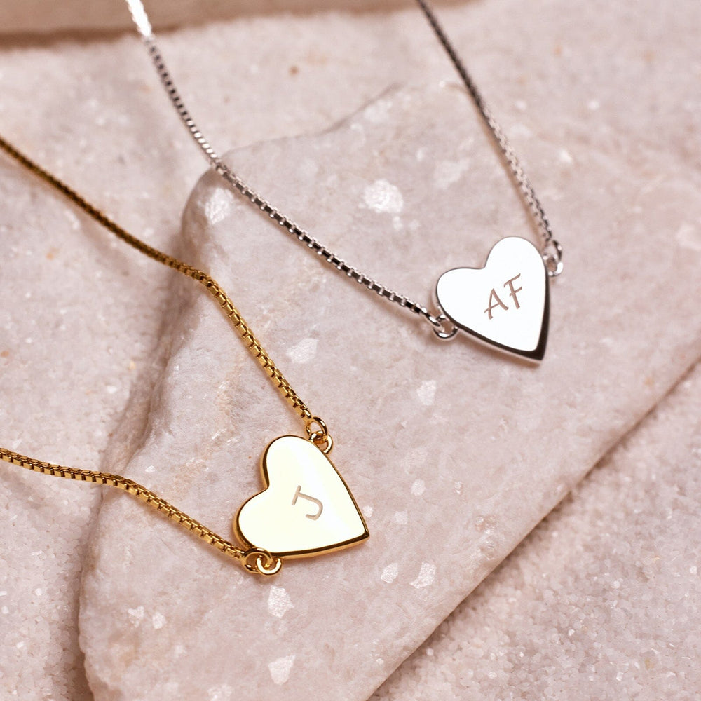 Demi-Fine Engravable Heart Choker 5