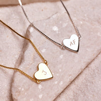 Demi-Fine Engravable Heart Choker Gallery Thumbnail