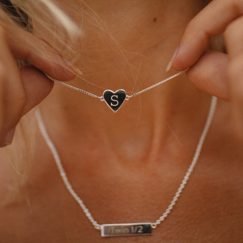 Demi-Fine Engravable Heart Choker 8