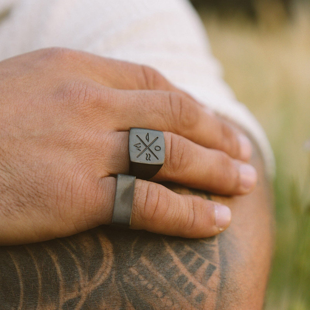 Men's Motivation Signet Ring 11