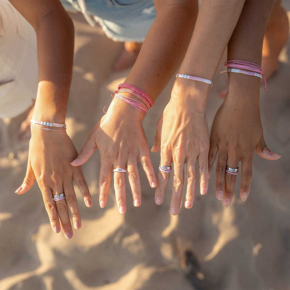 Boarding for Breast Cancer Marquise Enamel Ring 8