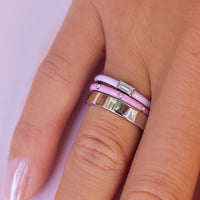 Boarding for Breast Cancer Ring Stack Gallery Thumbnail