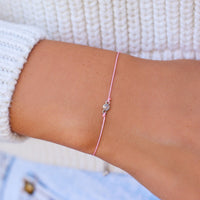 Boarding for Breast Cancer Slider Bracelet Gallery Thumbnail