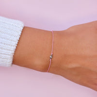 Boarding for Breast Cancer Slider Bracelet Gallery Thumbnail