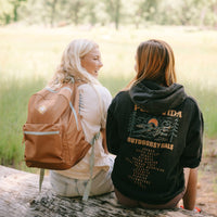 Black Stone Wash Outdoorsy Gals Hoodie Gallery Thumbnail