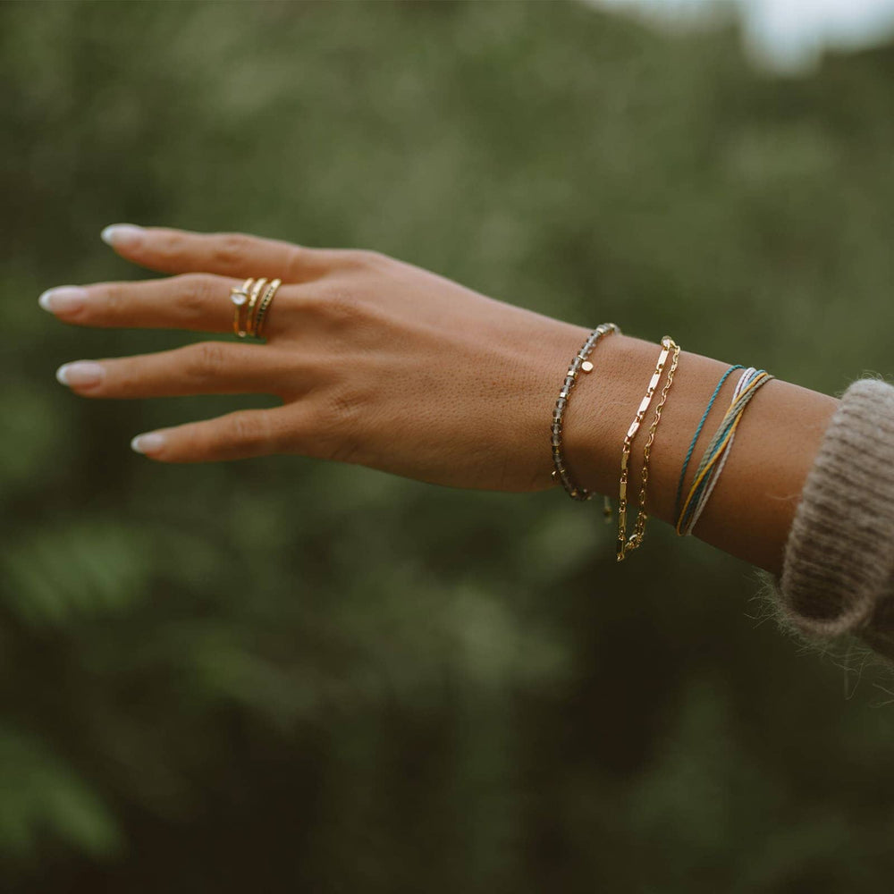 Smokey Quartz Beaded String Bracelet 10