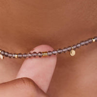 Smokey Quartz Beaded Choker Gallery Thumbnail