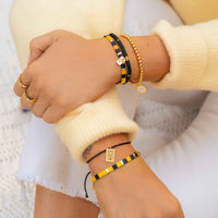 Hufflepuff™ Tile Bead Stretch Bracelet Gallery Thumbnail